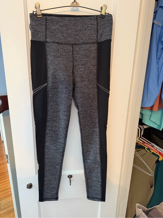 Athleta Pants - Athleta Gray Heather & Black High-Rise Leggings